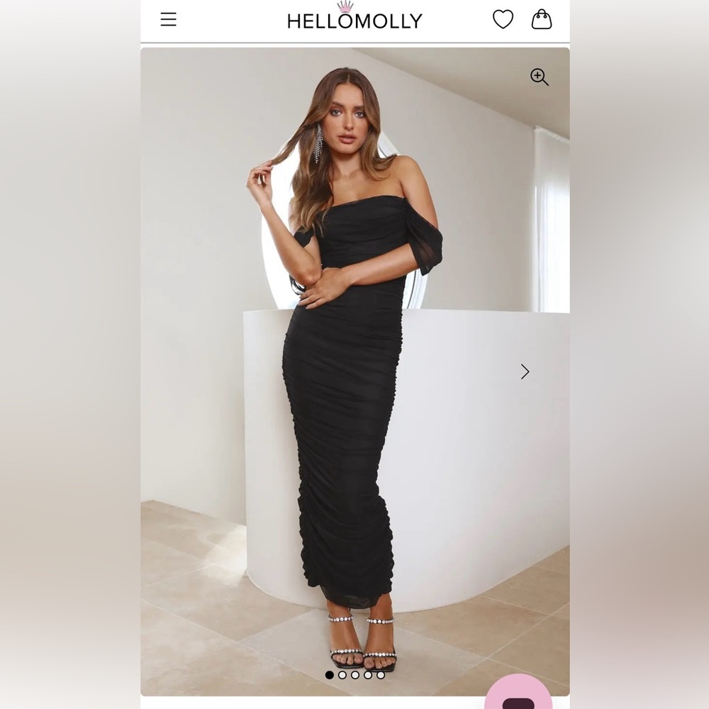Hello Molly Black Strapless Dress